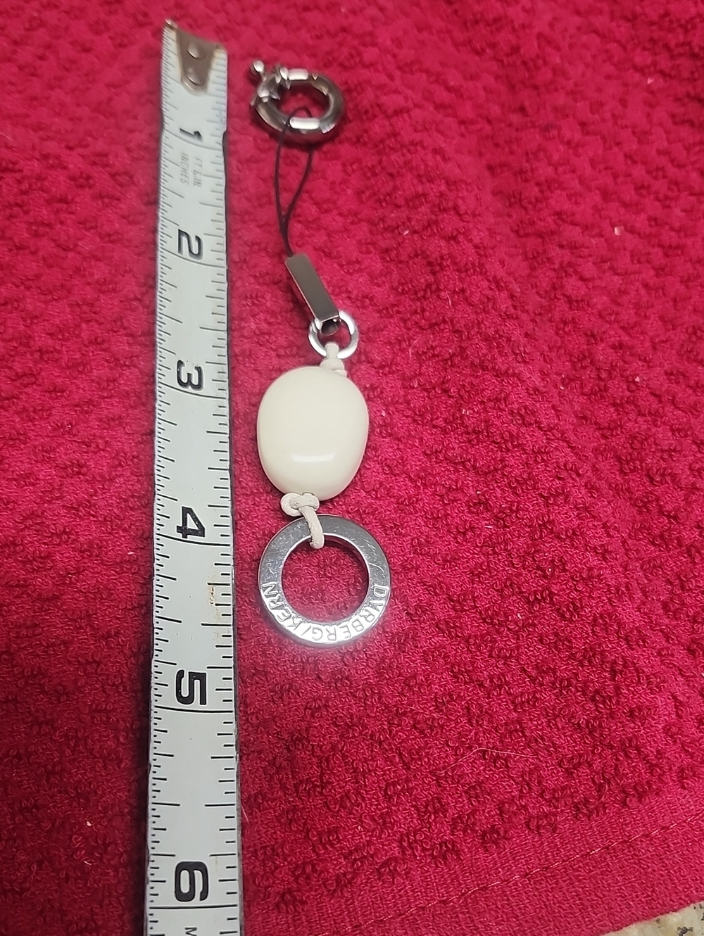 Dyrberg Kern White and Silver Charm Pendant